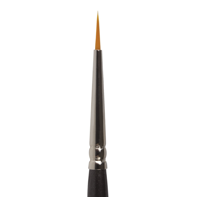 Кисть художественная проф. BRAUBERG ART CLASSIC, синтетика жесткая, круглая, № 00, короткая ручка