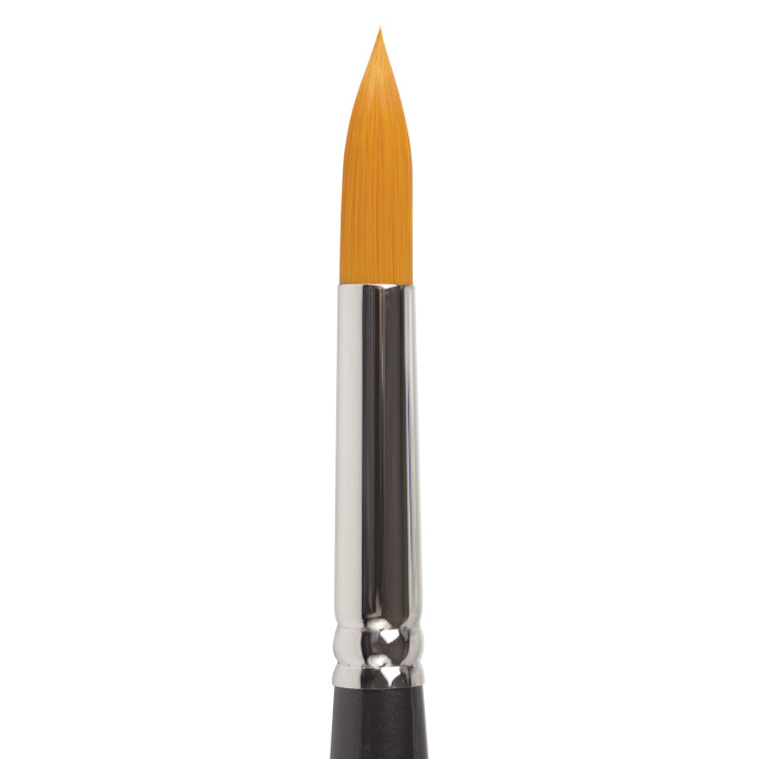 Кисть художественная проф. BRAUBERG ART CLASSIC, синтетика жесткая, круглая, № 10, короткая ручка