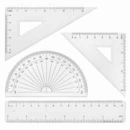 Готовальня BRAUBERG SCHOOL KIT, 8 предметов, циркуль 115 мм, чертежные принадлежности, металлический пенал со справочными материалами,210712