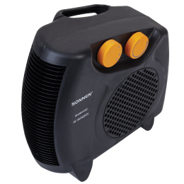 SONNEN fh06 желдеткіш жылытқышы, 1000/2000 Вт, 2 қыздыру режимі, желдету режимі, қара / қызғылт сары, 457781