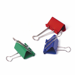 BRAUBERG қағаз қыстырғыштары, 12 дана, 51 мм, 230 Парақ, түрлі-түсті, пластикалық цилиндрде, 221131