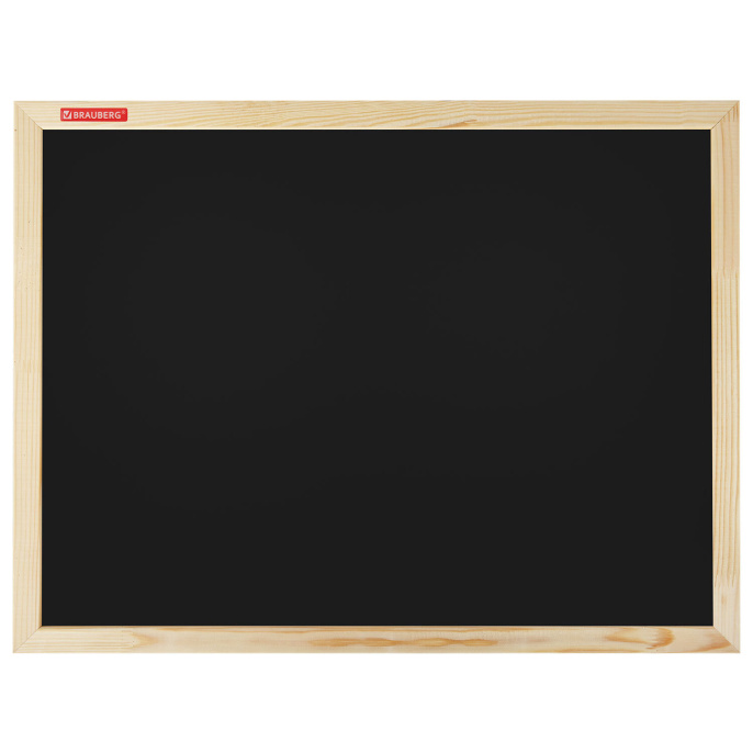 Магнитті бор тақтасы 45х60 см, қара, ағаш жақтау, BRAUBERG "Wood", 238802
