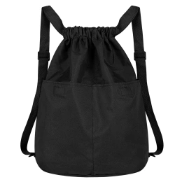 Рюкзак HEIKKI pack спорт сөмкесі (ХЕЙКИ), 2 бөлім, көлемі ұлғайтылған, 40х35 см, қара, 272419
