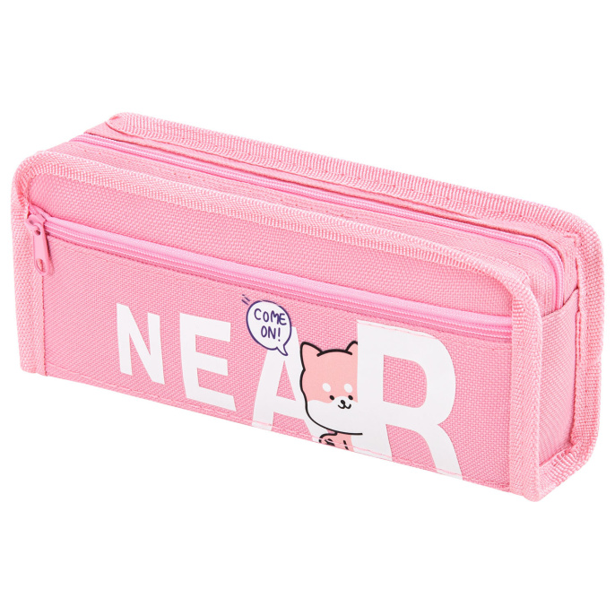 Пенал ЮНЛАНДИЯ ЮНИОР, 2 отделения, полиэстер, "Near you", 21х8х6 см, 273811