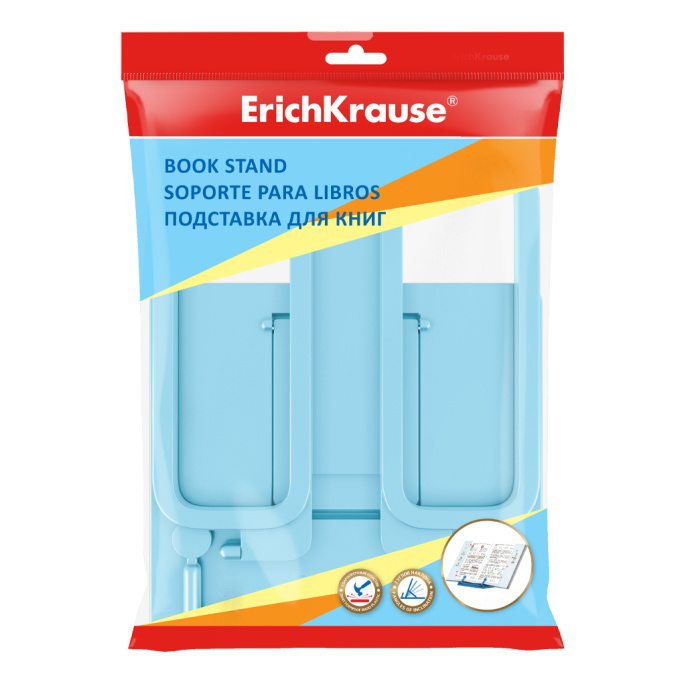 Подставка для книг пластиковая ErichKrause Пастель, голубой