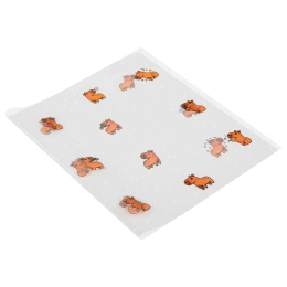 Обложки "CAPYBARAS" для тетрадей и дневников, КОМПЛЕКТ 10 шт., ПЛОТНЫЕ, 210х350 мм, 110 мкм, FUNSTER (ФАНСТЕР), 274087