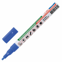 Маркер-лак бояуы (paint marker) 2 мм, көк, КСИЛОЛСЫЗ (иіссіз), алюминий, BRAUBERG PROFESSIONAL, 150864