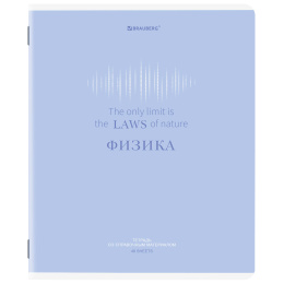 Тетрадь предметная CREATIVE 48 л., обложка картон, ФИЗИКА, клетка, подсказ, BRAUBERG, 405119