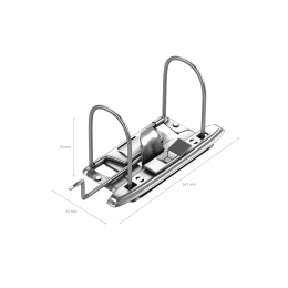 Регистраichkrause доғалы механизмі бар Тіркеуші қалта, Спектр, A4, 50 мм, сұр