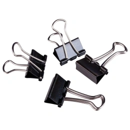 BRAUBERG қағаз қыстырғыштары, 12 дана, 32 мм, 140 парақ, қара, картон қорап, 220560