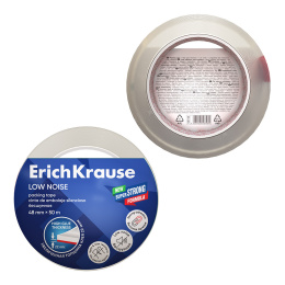 Клейкая лента упаковочная ErichKrause Бесшумная, 48ммх50м, повышенная прозрачность (в пленке по 1шт.)