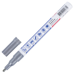 Маркер-лак бояуы (paint marker) 2 мм, күміс, НИТРО негізі, алюминий корпусы, BRAUBERG PROFESSIONAL PLUS, 151442