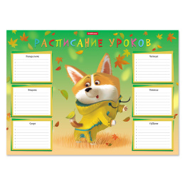 Расписание уроков ErichKrause Корги, А3