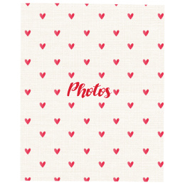 Фотоальбом BRAUBERG "Cute hearts" на 200 фото 10х15 см, твердая обложка, 391427
