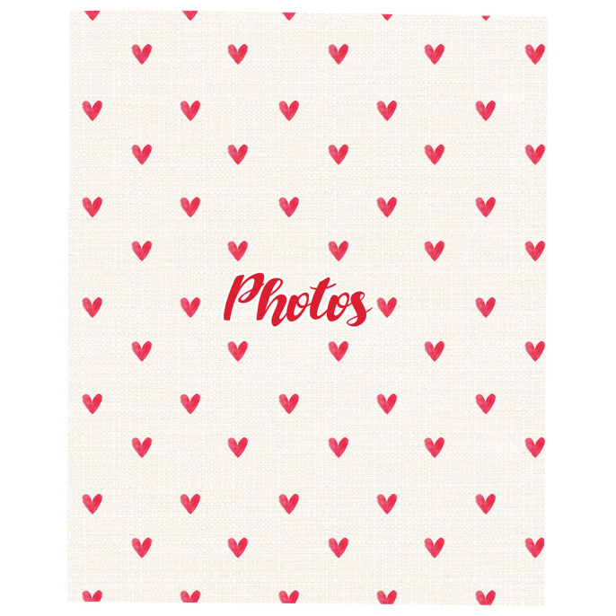 Фотоальбом BRAUBERG "Cute hearts" на 200 фото 10х15 см, твердая обложка, 391427