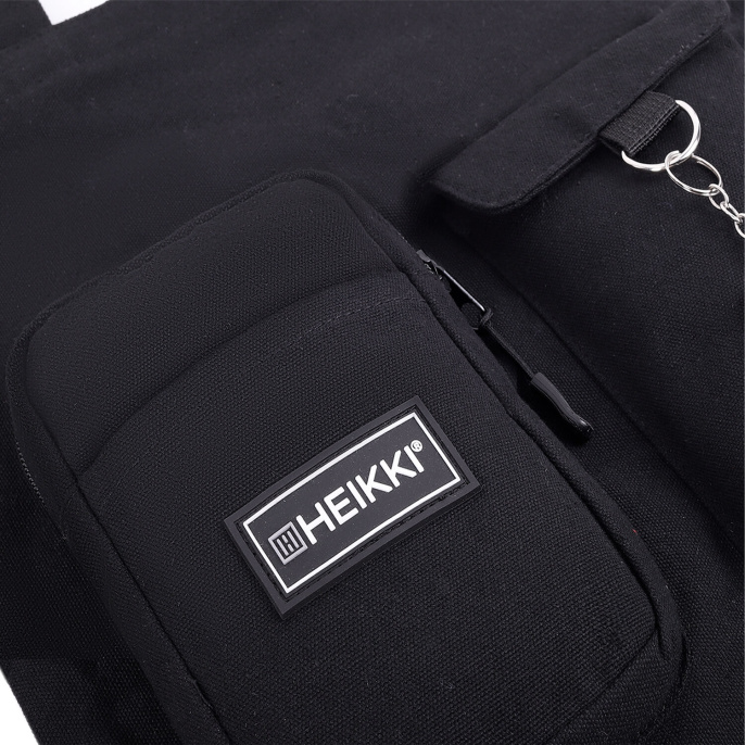 Heikki EQUIP сауда сөмкесі (ХЕЙКИ), кенеп, қалта, 38х35 см, қара, 272441