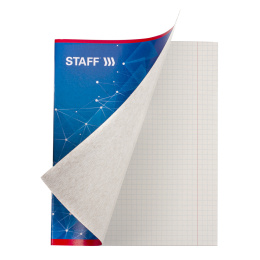 A5 дәптері, 40 л., STAFF қапсырма ,тор, офсет № 2 экономика, мұқаба картон, "ЭКСКЛЮЗИВ", 402645