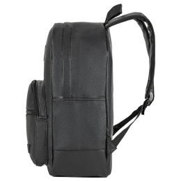 Brauberg CELEBRITY рюкзактары әмбебап, ноутбук бөлімі бар, эко-былғары, қара, 42х30х15 см, 227084
