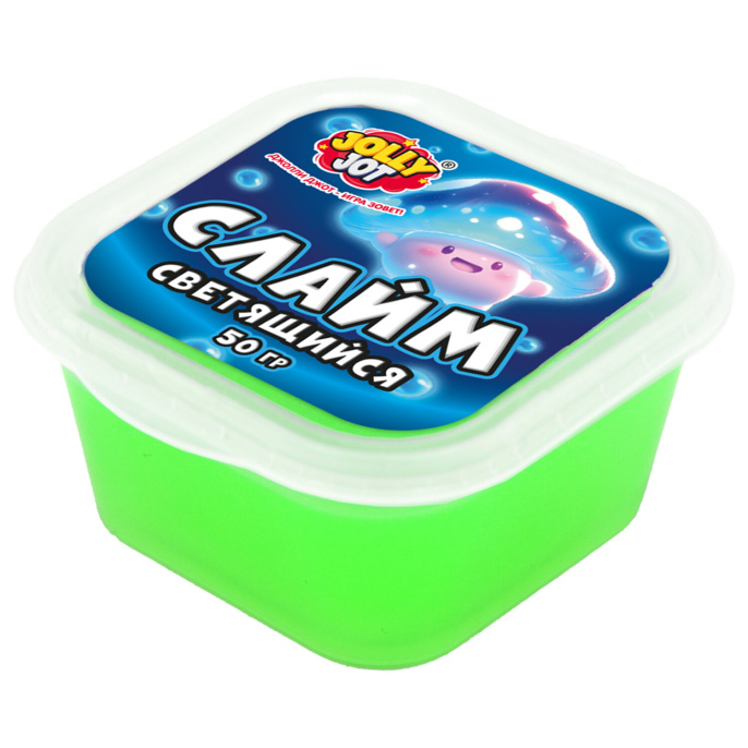 Слайм МИКС, 50 г, АССОРТИ, 8 видов, JOLLY JOT (ДЖОЛЛИ ДЖОТ), 667320