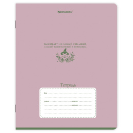 Тетрадь 18 л. BRAUBERG клетка, обложка картон, PHRASES, 107784