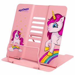 Үлкен ЮНЛАНДИЯ "Neon Unicorn" кітап және оқулық стенді, реттелетін көлбеу, металл, 237575