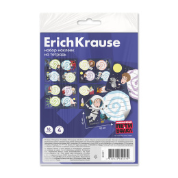 ErichKrause дәптерінің жапсырмалары Пети мен қасқырдың шытырман оқиғалары, 4 парақ, Еуро суспензия пакетінде