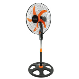 Вентилятор напольный, 3 режима, SONNEN TF-50W-45-А304, d=45 см, 50 Вт, черный, 454789