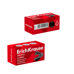 Антистеплер с фиксатором ErichKrause Классика Плюс, черный (в коробке по 1 шт.)