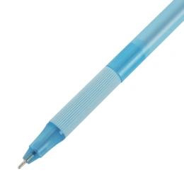 Ручка шариковая с грипом BRAUBERG "i-STICK POINT LIGHT BLUE", СИНЯЯ, пишущий узел 0,7 мм, линия письма 0,35 мм, 144383