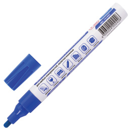 Маркер-лак бояуы (paint marker) 4 мм, көк, НИТРО негізі, алюминий корпусы, BRAUBERG PROFESSIONAL PLUS, 151447