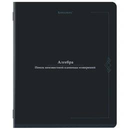 Тетрадь предметная VINTAGE 48 л., SoftTouch, АЛГЕБРА, клетка, подсказ, BRAUBERG, 405148