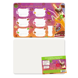 Расписание уроков пластиковое ErichKrause Сладости, А3
