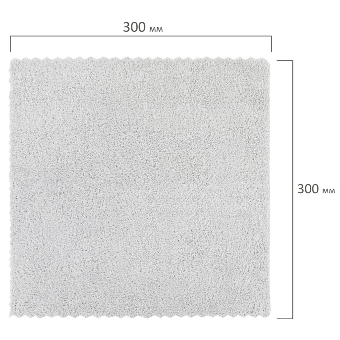 Салфетки из МИКРОФИБРЫ 30х30 см, КОМПЛЕКТ 3 шт., ULTRASONIC GREY COLOUR, 220 г/м2, LAIMA HOME, 608217