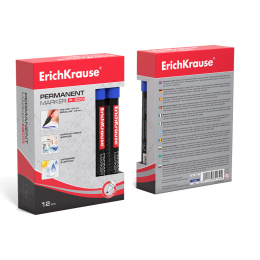 ErichKrause p-300 тұрақты маркері, сия Түсі Көк (12 қорапта)