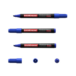 ErichKrause p-300 тұрақты маркері, сия Түсі Көк (12 қорапта)