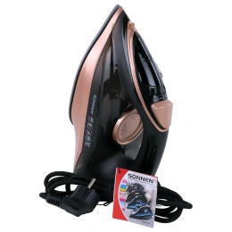 Sonnen si-6680 бу үтігі, 2200 Вт, керамикалық жабын, тамшыға қарсы, қара/қызғылт, 456997