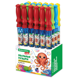 Сабын көпіршіктері 120 мл, "Сиқырлы қылыш", BRAUBERG KIDS, 665452