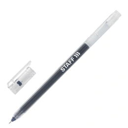 STAFF "EVERYDAY" GP-673 гель Қаламы, Қара, жазу ұзындығы 1000 м, ине түйіні 0,5 мм, жазу сызығы 0,35 мм, 143673