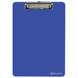 BRAUBERG "SOLID" тақтайшасы А4 (315х225 мм) қысымы бар ауыр салмақты, пластик, 2 мм, көк, 226823