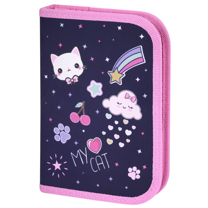 Пенал ПИФАГОР, 1 отделение, полиэстер, 19х13 см, "Leapfrog", 273472
