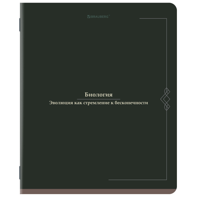 Тетрадь предметная VINTAGE 48 л., SoftTouch, БИОЛОГИЯ, клетка, подсказ, BRAUBERG, 405151