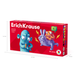 Гуашь ErichKrause Веселые друзья 18 цветов по 20 мл (в коробке 18 шт)