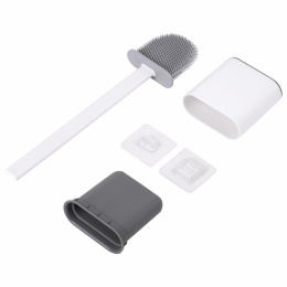 Дәретхана щеткасы силикон жалпақ түрі (жалпақ) еден / қабырғаға орнатылатын қондырғы, LAIMA, 608131
