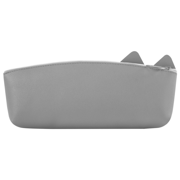 Пенал ЮНЛАНДИЯ ЮНИОР, 1 отделение, искусственная кожа, "Gray kitty", 20х9х7 см, 273819