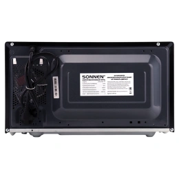 Микроволновая печь SONNEN MW2070BL-6M, 20 л, 700 Вт, таймер, механическое управление, кнопка, черная, 454984