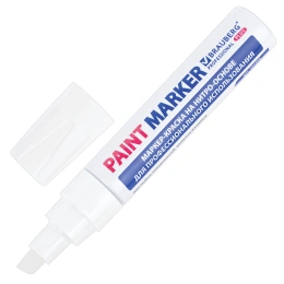 Маркер-лак бояуы (paint marker) 8 мм, АҚ, НИТРО негізі, алюминий корпусы, BRAUBERG Professional Plus JUMBO, 151454