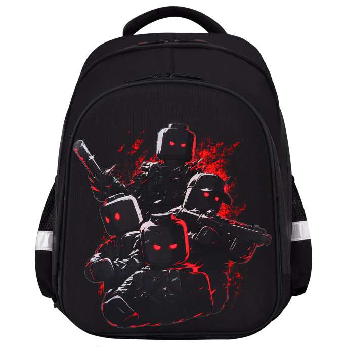 Ранец BRAUBERG KIDS STANDARD, 2 отделения, "Мощные бойцы", 36х28х14 см, 273146