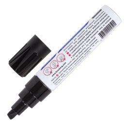 Маркер-лак бояуы (paint marker) 8 мм, қара, НИТРО негізі, алюминий корпусы, BRAUBERG Professional Plus JUMBO, 151455