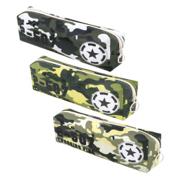 Пенал мягкий ПИФАГОР, 1 отделение, ПВХ, ассорти "Camouflage", 20х7х4 см, 273828