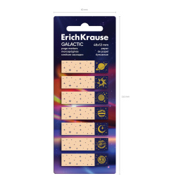 Клейкие закладки бумажные ErichKrause Созвездия, 45x12 мм, 140 листов